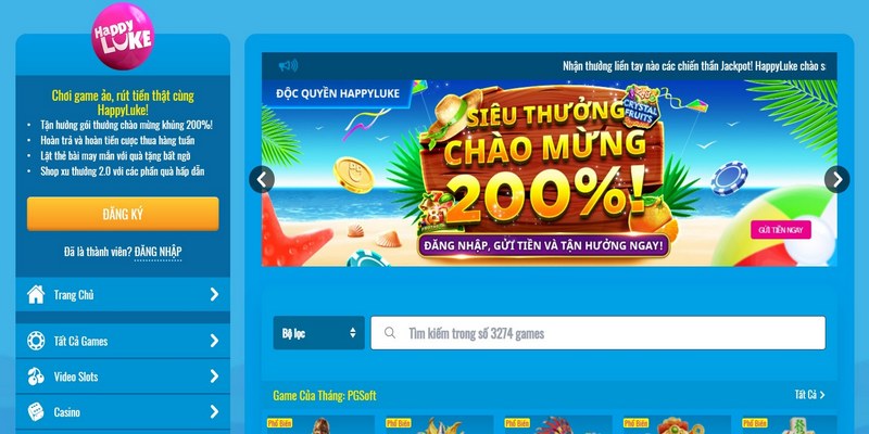 Nhà cái tặng 68k tại hệ thống của Happyluke