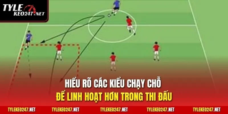 Hiểu rõ các kiểu chạy chỗ để linh hoạt hơn trong thi đấu