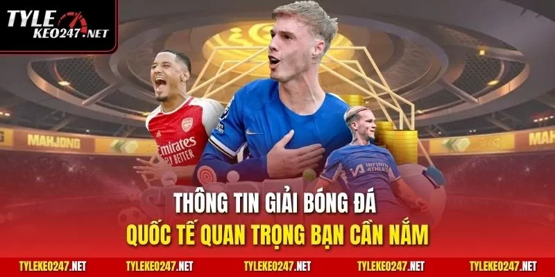 Thông tin giải bóng đá quốc tế quan trọng bạn cần nắm